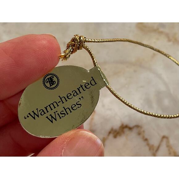 VTG Frosty Feathered Friends Christmas Ornaments Set of 2 "Warm Hearted Wishes" - Picture 5 of 7